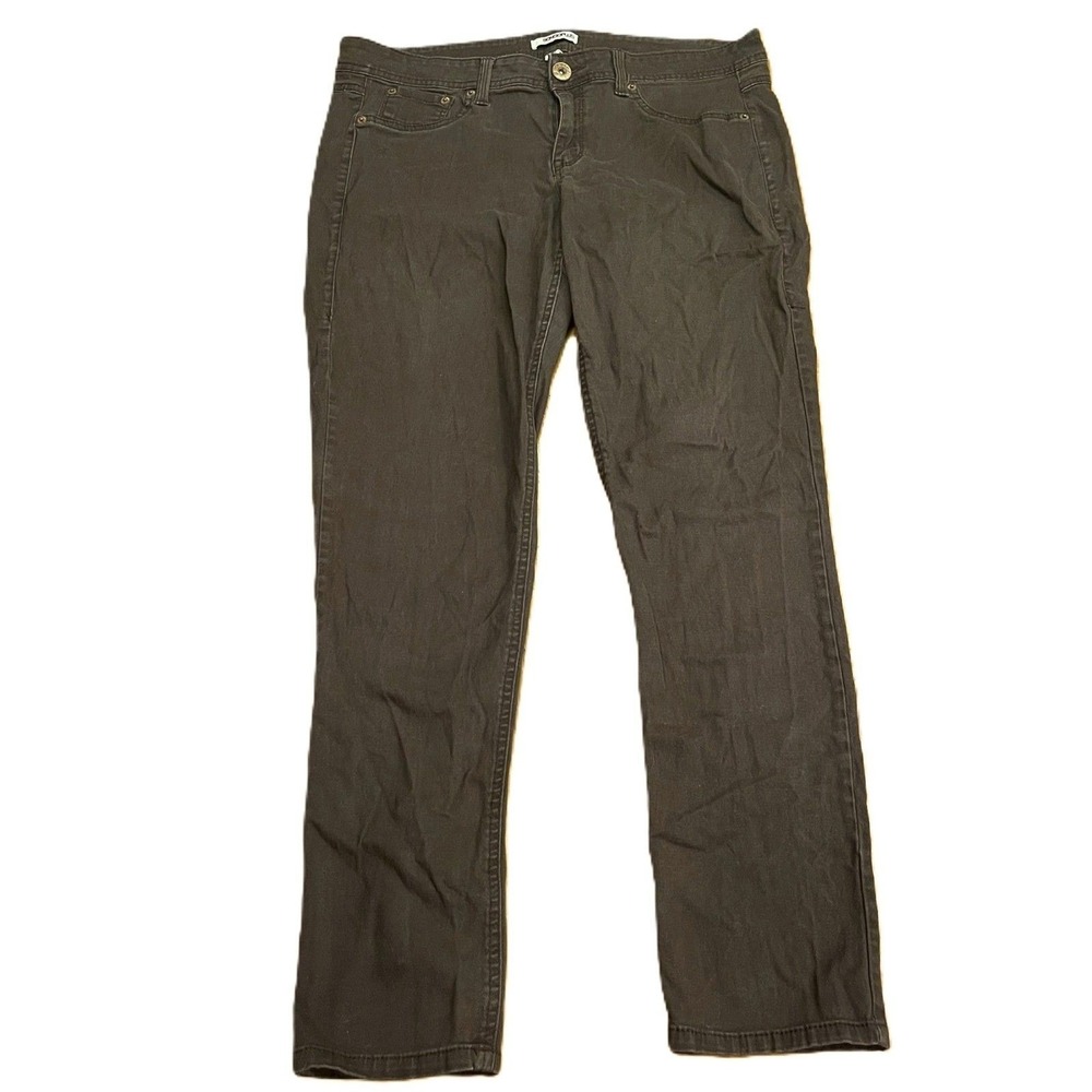 Bongo Plus Brown Pants 14W Straight Leg Stretch Cotton Five Pocket Casual